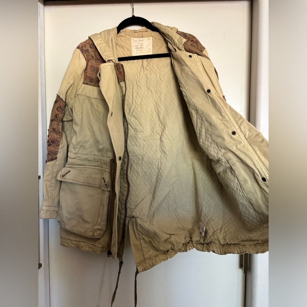 Vintage Free People Crafted Cloth Tapestry Jacket - Picture 6 of 9